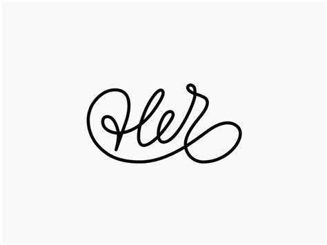 Her Logo Design by Paulius Kairevicius on Dribbble