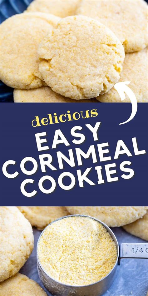 Soft Cornmeal Cookies Recipe - Crazy for Crust