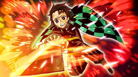 Demon Slayer Tanjiro Kamado With Sword On Fire HD Anime Wallpapers | HD Wallpapers | ID #40620