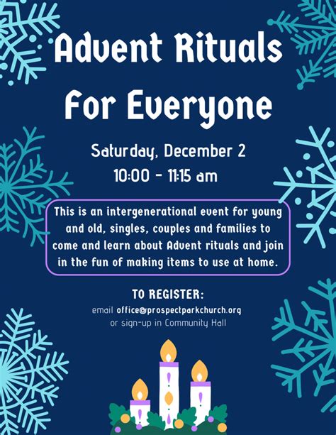 Advent Rituals for Everyone – Prospect Park United Methodist Church