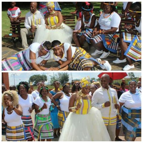 Clipkulture | Bride, Groom and Maidens In Venda Traditional Wedding Attire