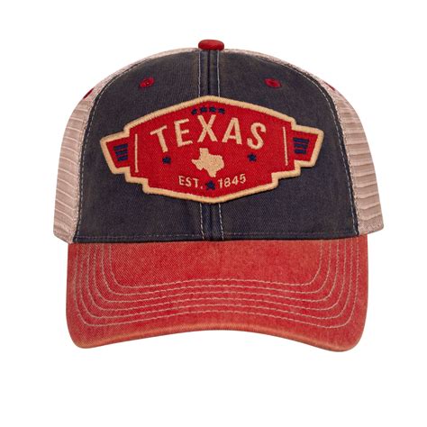 Texas Navy and Red Trucker Hat