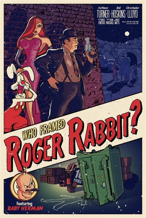 "Who Framed Roger Rabbit?" by Tim Anderson | Movie posters, Movie posters vintage, Roger rabbit