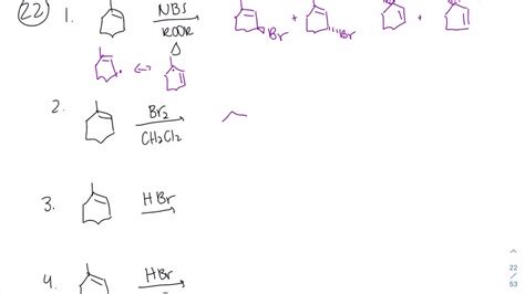 a. Draw the major product(s) of the reaction of 1 -methylcyclohexene with the following reagents ...