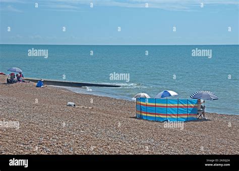 Hastings Beach Sussex Front Stock Photo - Alamy