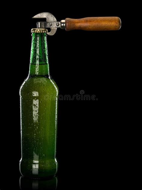 Beer in a Bottle and Can Opener Stock Photo - Image of bottle, ancient: 157970528