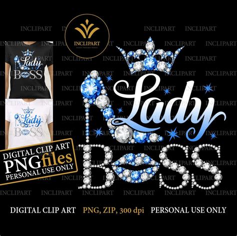 Lady Boss Digital Clipart PNG File Format. Woman Entrepreneur - Etsy