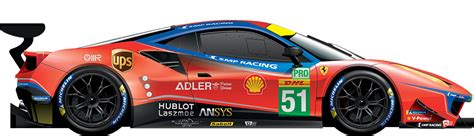 FERRARI 488 GTE EVO TURBO V8 TEAM AF CORSE N 51 WINNER CLASS LMGTE PRO ...