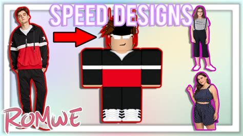 MAKING ROMWE OUTFITS ON ROBLOX! | Speed Designs - YouTube