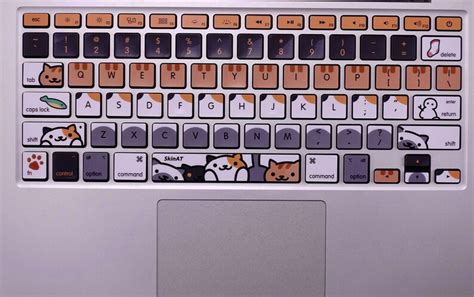 Happy Cat keyboard Stickers Laptop keyboard Cover Vinyl | Etsy