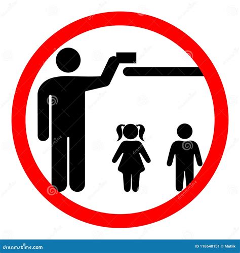 Keep Away From Children Vector Illustration | CartoonDealer.com #118647416