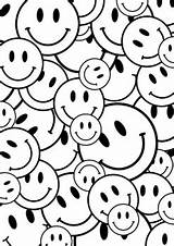 Smiley Coloring Page By Mrs Hs Art Room  TPT sketch template