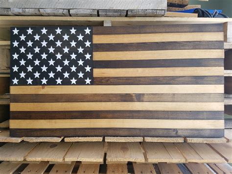 Rustic Wood American flag rustic flag Wood flag rustic | Etsy