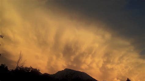 Rare, Amazing Mammatus Clouds in Time Lapse Over Mt. Olympus in Utah ...