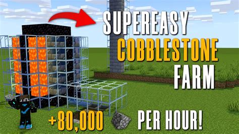 Fully Automatic Cobblestone Farm Tutorial For Minecraft - YouTube