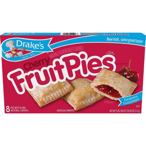 Drake's Cherry Fruit Pies, 32 Individually Wrapped Pies (Pack of 4), 4 Boxes - Fred Meyer