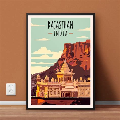 Rajasthan Travel Print India Poster - Etsy