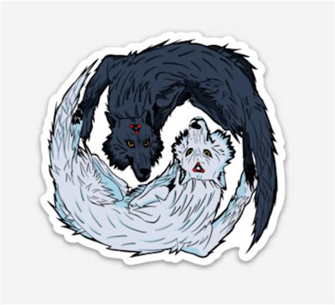 Vinyl Jujutsu Kaisen Sticker JJK Divine Dogs Megumi | Etsy