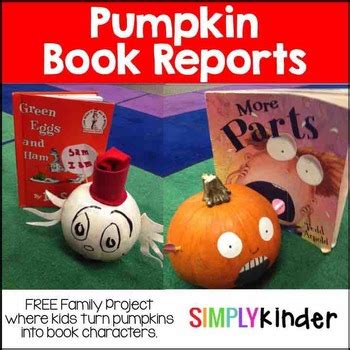 Pumpkin Book Report by Simply Kinder | TPT