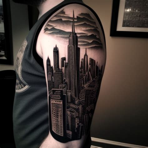 86 Chicago Skyline Tattoo Ideas - TattooClue.com