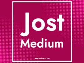 Jost Medium: Free Font Download | MaisFontes