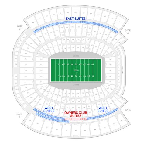 Jacksonville Jaguars Stadium Seating Chart