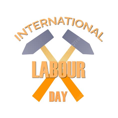 Labour Day Poster Vector Art PNG, Labour Day Lettering Hammer Vector Element, Work, Design ...