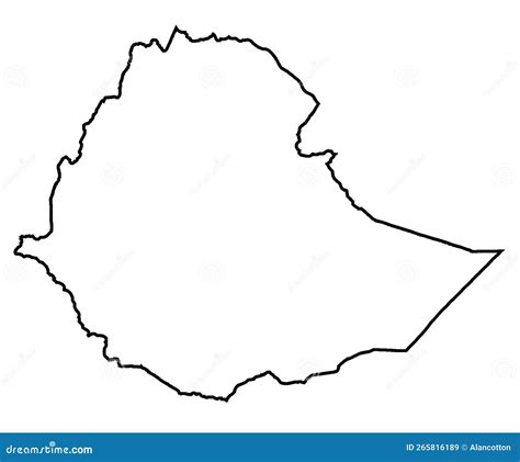 Ethiopia Outline Map Stock Photo | CartoonDealer.com #4419822