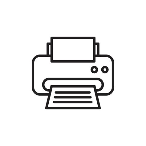 Printer icon template black color editable. Printer icon symbol Flat vector illustration for ...