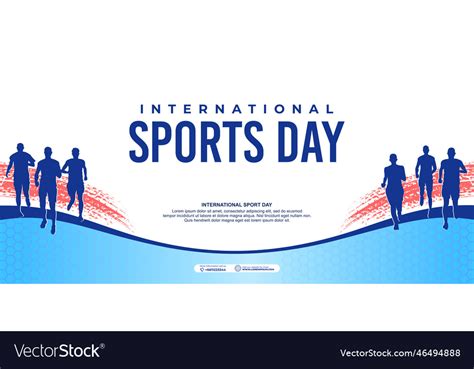 Running sports background international sports day