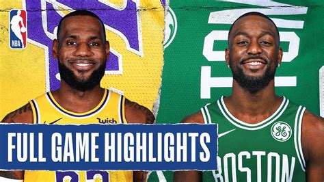 LAKERS at CELTICS | FULL GAME HIGHLIGHTS | January 20, 2020 - YouTube