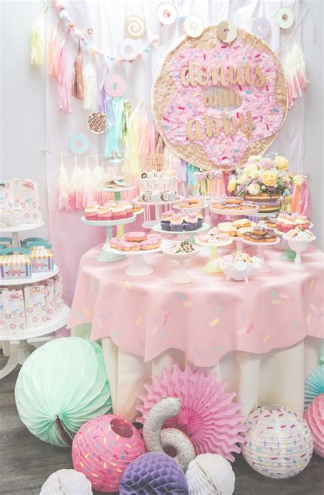 Kara's Party Ideas Pastel Donut Birthday Party | Kara's Party Ideas