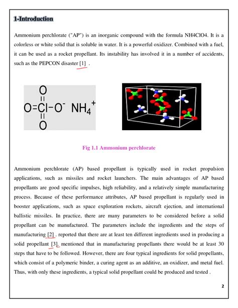 (PDF) Properties and Manufacture of Ammonium Perchlorate