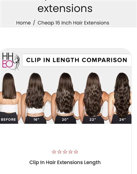 16 Inch Hair, Hair Extension Lengths, Clip In Hair Extensions, Clip Ins ...