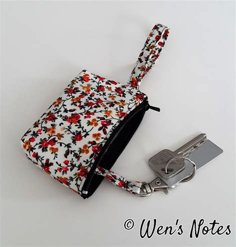 DIY Key and Access Card Holder Pouch | Wen's Notes