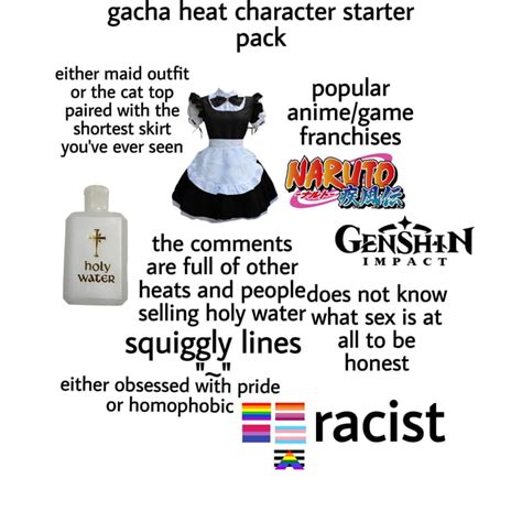 Gacha heat character starter pack - 9GAG