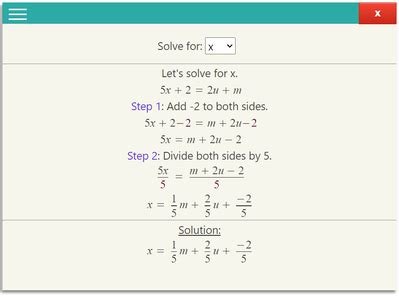 Algebra Calculator with Steps free | The best Algebra Solver