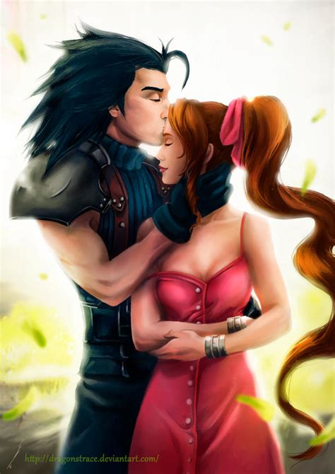 Zack and Aerith by DragonsTrace on DeviantArt