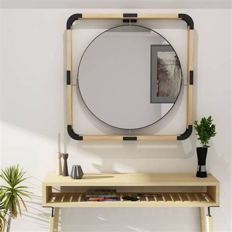 Round Mirror Wood Frame | A Perfect Complement To Your Interior - Mohh