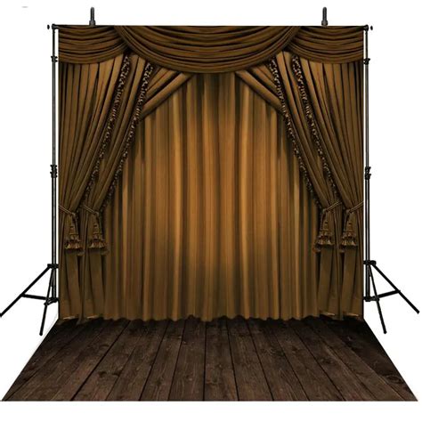 Gold Lace Curtain Mantle Stage backdrops Vinyl cloth High quality Computer print wall Background ...