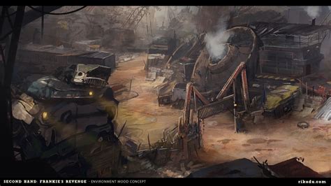 Junkyard Concept Art Wallpaper [1920x1080] R Wallpaper, Background Hd Wallpaper, Wallpaper ...