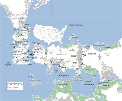 List Of Game Of Thrones Map Of The Known World References - Info Game