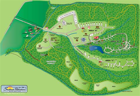 Walnut Creek Campground & Resort - Campsite Map