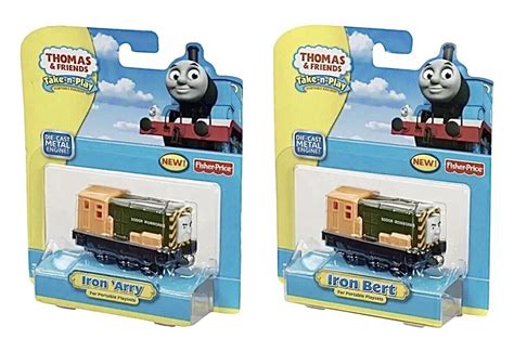 Thomas and Friends Take n Play Iron Arry and Iron Bert (2 Packs, 2012 ...