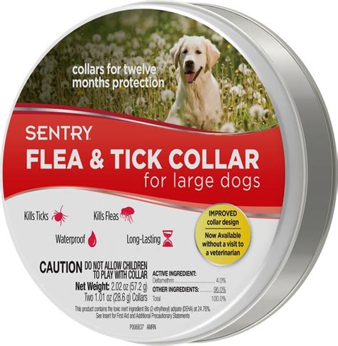 Discontinued - SENTRY Flea & Tick Collar for Dogs, Large Breeds, 2 ...