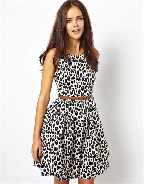 Glamorous Skater Dress In Leopard Print | LookMazing