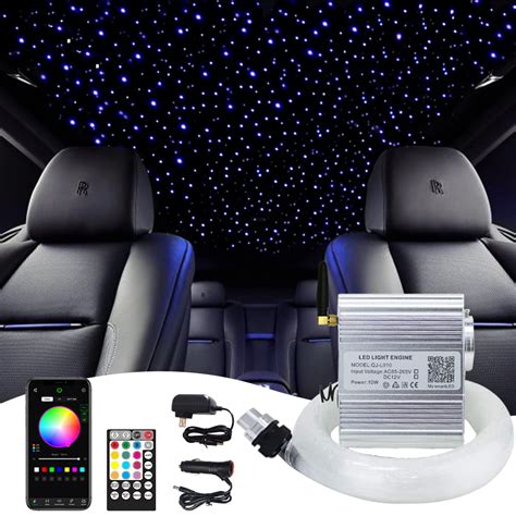 12V Fiber Optic Neon Car Roof Ceiling Headliner Star Light Kit ...