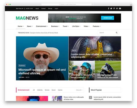 40 Best Free News Website Templates 2024 - uiCookies