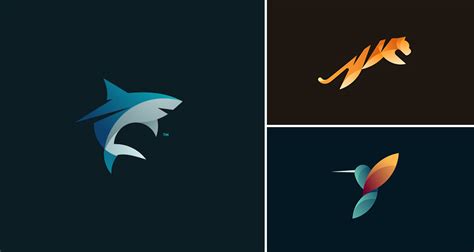 Beautiful, Vibrant Animal Logos Based On The Golden Ratio