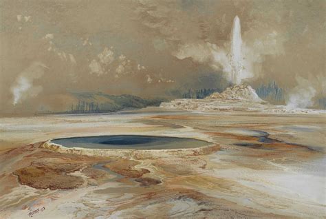 Thomas Moran (1837-1926) , Castle Geyser, Yellowstone | Christie's